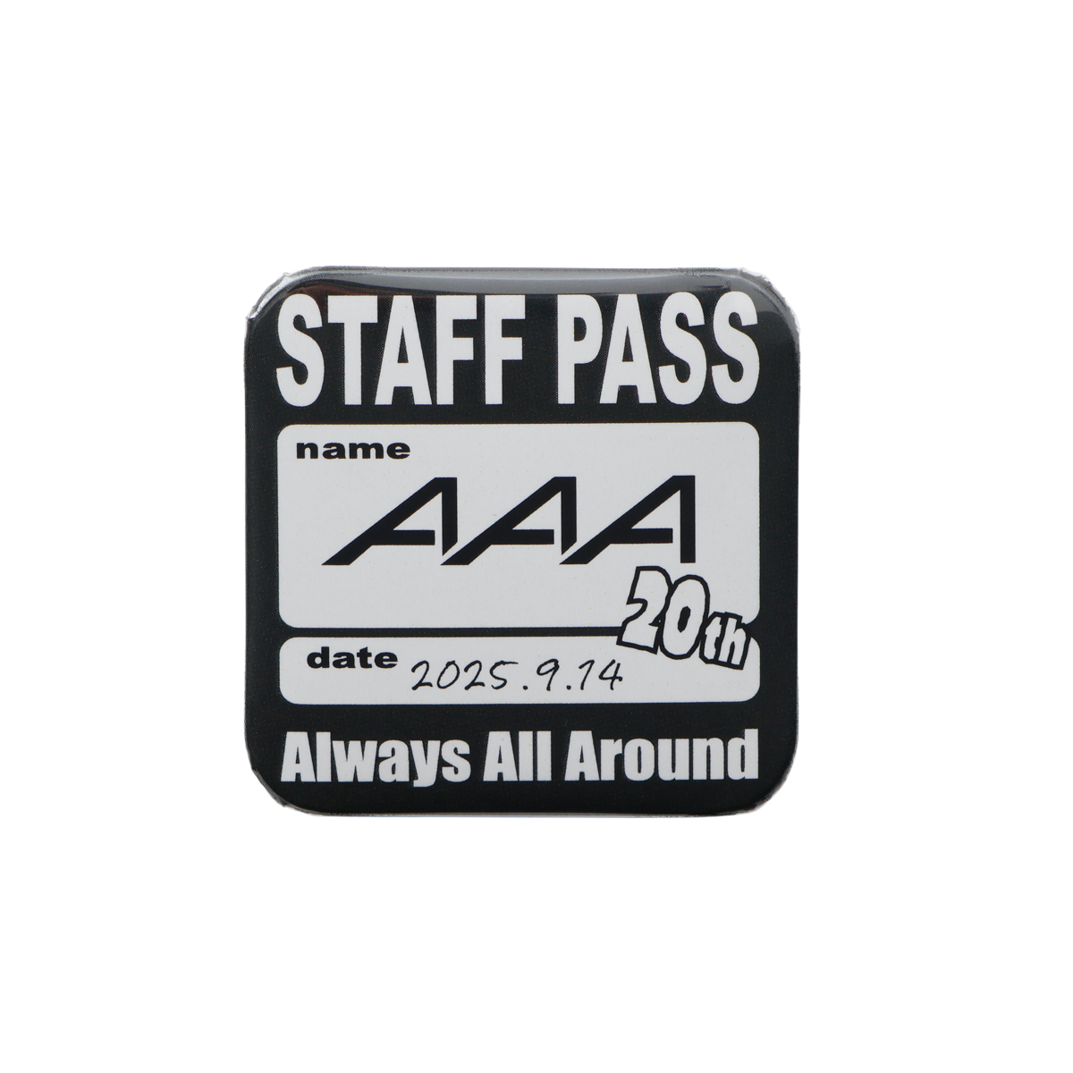 AAA20th缶バッチセット – AAA 20th Anniversary GOODS SHOP