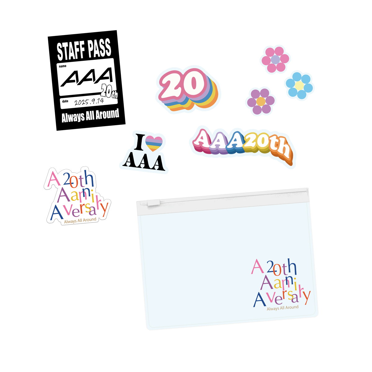 AAA20thステッカーセット